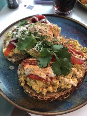 No-egg-salad toast  at Plant B in Antwerpen