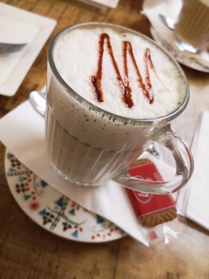 Matcha latte at Plant B in Antwerpen