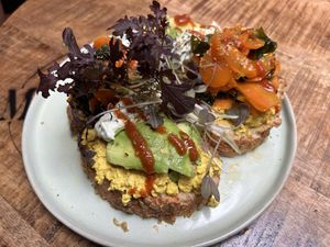 “Salmon” toast  at Plant B in Antwerpen