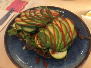 avocado toast at Plant B in Antwerpen