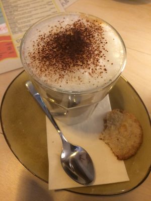 delicious cappucino at Plant B in Antwerpen