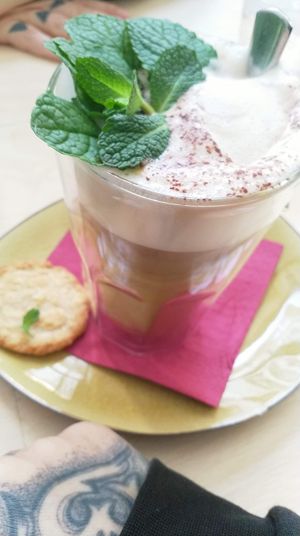 Espresso with coconut milk and agave sirup at Plant B in Antwerpen