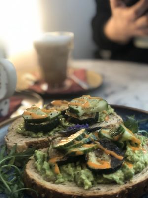 Spicy toast advocado  at Plant B in Antwerpen