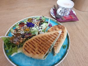 Vegan sandwich at Plant B in Antwerpen