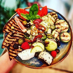 Tapasmix with vegan cheezes  at Plant B in Antwerpen