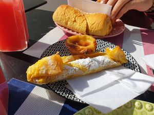 Creme filled phyllo pastry at Padoca Vegan - Fábrica in Vila Nova De Gaia