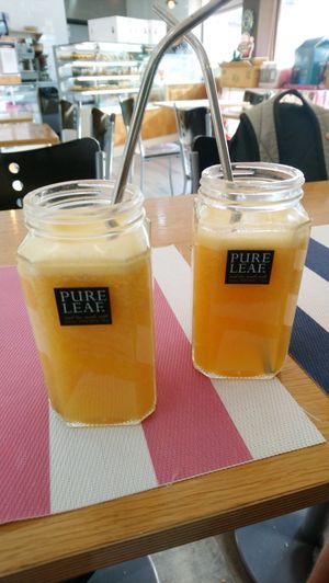 Freshly squeezed orange juice at Padoca Vegan - Fábrica in Vila Nova De Gaia