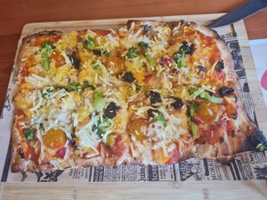 Pizza ( they call it foccacia) at El Rincón de Fufo in Grado