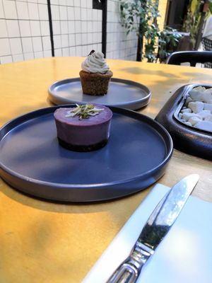 Raw blueberry cheesecake  #Veganuary at YayaRaw in Izmir