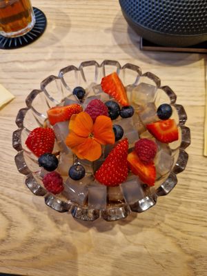 Anmitsu (vegan dessert) at Wa Cafe in Galway