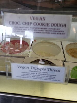 Ice cream shop with a couple vegan options, yum. at Batavia Creamery in Batavia