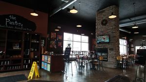 Inside 2/2 at Feed the World Cafe in Kalamazoo