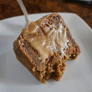 Vegan carrot cake made for our party at Bell's Brewery in Kalamazoo