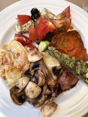 They have a delicious “all you can eat” buffet. You can choose from the many salads and baked dishes. We will definitely come back again this week in one of their restaurants ! at DaTerra - Foz do Douro in Porto