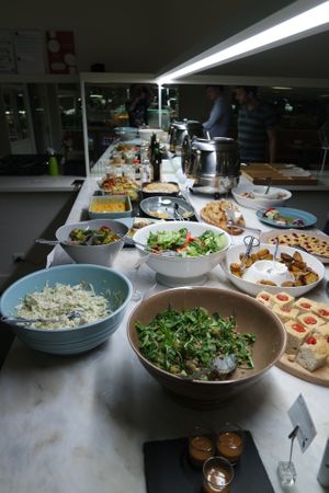 vegan buffet at DaTerra - Foz do Douro in Porto