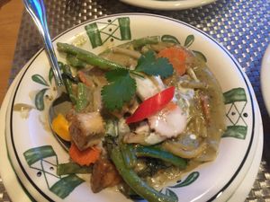 Green Curry veggies w/tofu at Thai Vegan in San Antonio
