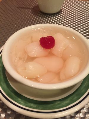 Thai fruit dessert at Thai Vegan in San Antonio