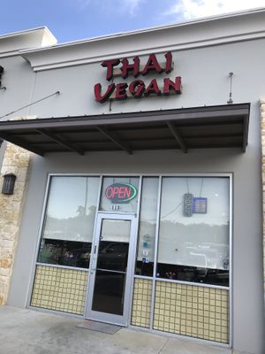 Outside at Thai Vegan in San Antonio