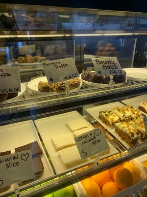 Vegan treats  at Monty's Cafe in Scarborough
