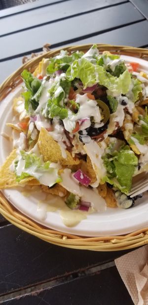 Jackfruit Nachos at Herbivores in Kailua Kona