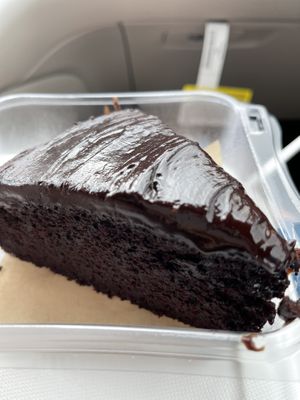 Delicious chocolate cake!  at Herbivores in Kailua Kona