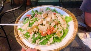 chickn cesar salad  at Herbivores in Kailua Kona