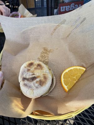Breakfast sandwich  at Herbivores in Kailua Kona