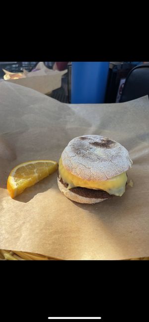 Breakfast sandwich  at Herbivores in Kailua Kona