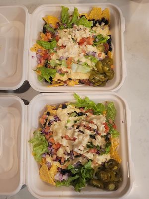 Jackfruit nachos at Herbivores in Kailua Kona