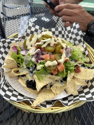 Jackfruit nachos 🤙🤙  at Herbivores in Kailua Kona