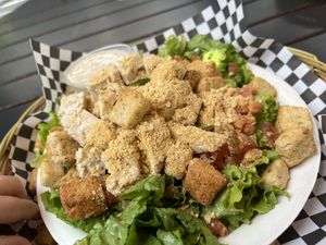 Chicken Caesar salad  at Herbivores in Kailua Kona