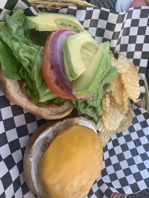 Plantain burger #Veganuary at Herbivores in Kailua Kona