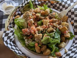 Caesar salad at Herbivores in Kailua Kona