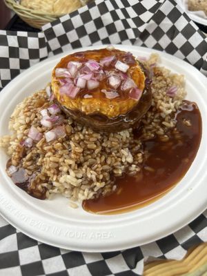 Loco moco at Herbivores in Kailua Kona