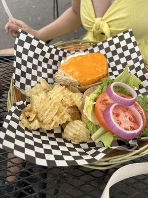 Chick'n sandwich at Herbivores in Kailua Kona