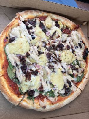 Small pizza  at Herbivores in Kailua Kona