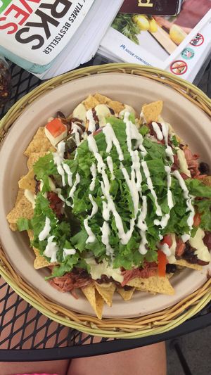 Nachos at Herbivores in Kailua Kona