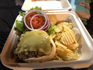 Pono burger at Herbivores in Kailua Kona