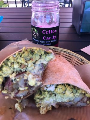Ghandi burrito  at Herbivores in Kailua Kona
