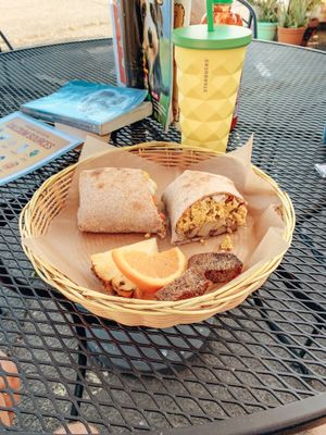 Southwestern Breakfast Burrito at Herbivores in Kailua Kona