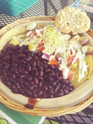 Can't remember what this was called, but show them the picture, they'll tell you if they can make it. The cookie was white chocolate macadamia nut I think.  Both were sooooo good! at Herbivores in Kailua Kona