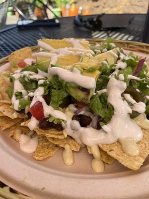 Jackfruit nachos at Herbivores in Kailua Kona