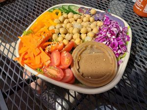 Rainbow Salad at Herbivores in Kailua Kona