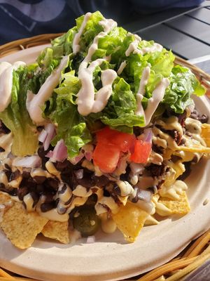 Jackfruit Nachos at Herbivores in Kailua Kona