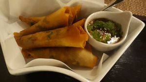 Spring rolls at Goodsouls Kitchen in Chiang Mai