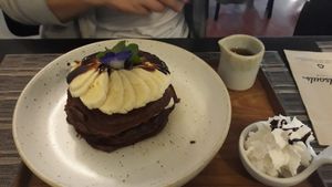 Chocolate banana pancakes at Goodsouls Kitchen in Chiang Mai