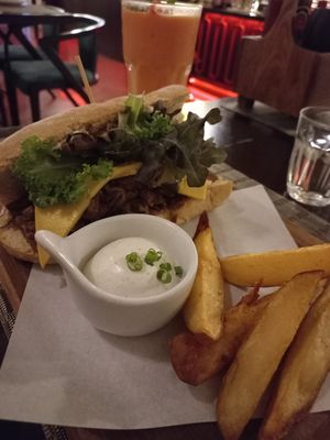 Philly steak sandwich at Goodsouls Kitchen in Chiang Mai