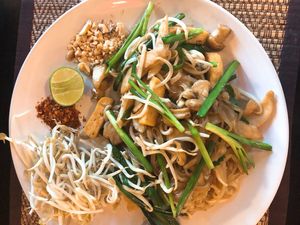 pad thai vegan  at Goodsouls Kitchen in Chiang Mai