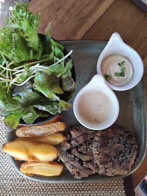 Mushroom stake at Goodsouls Kitchen in Chiang Mai