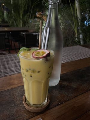 Mango Passion Fruit Smoothie at Goodsouls Kitchen in Chiang Mai